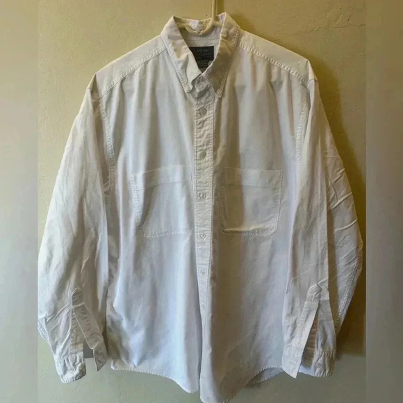 Cambridge men’s White Classics by Mervyns button-down shirt large %100 cotton - Picture 6 of 9